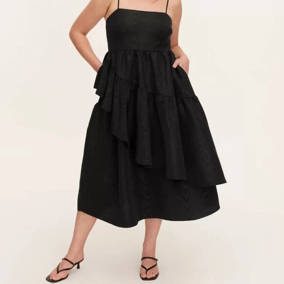 kate spade Dresses & Skirts - kate spade x Target Black Tiered Ruffle Midi Tank Dress/NWT/S